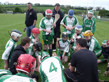 Action from the under 14 Ulster Féile final.