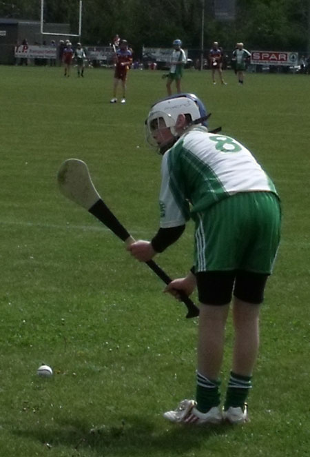 Action from the under 14 Ulster Féile final.