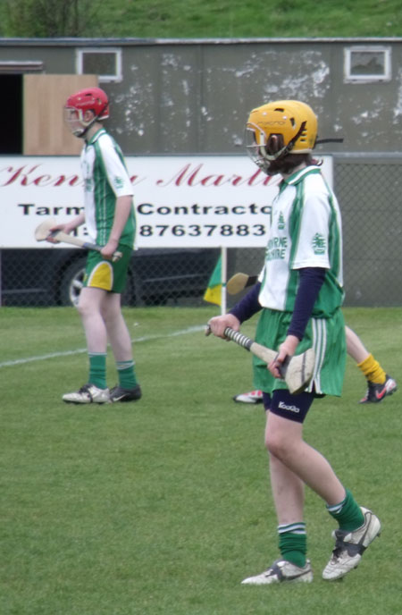 Action from the under 14 Ulster Féile final.