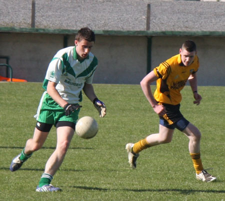 Action from the senior league game against Malin.