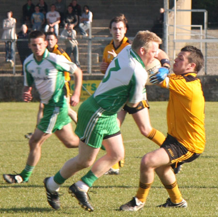 Action from the senior league game against Malin.