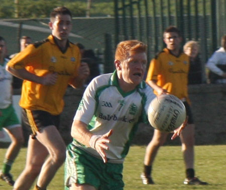 Action from the senior league game against Malin.