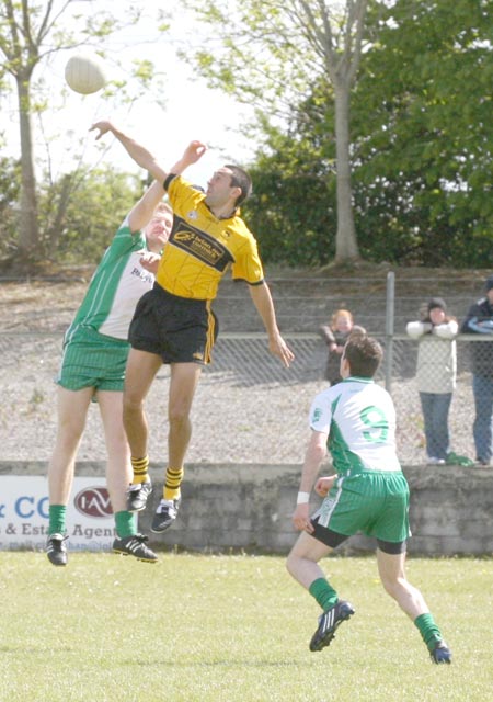 Action from the senior league game against Malin.