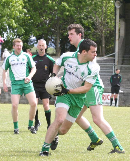 Action from the senior league game against Malin.