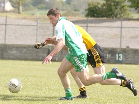 Action from the senior league game against Malin.