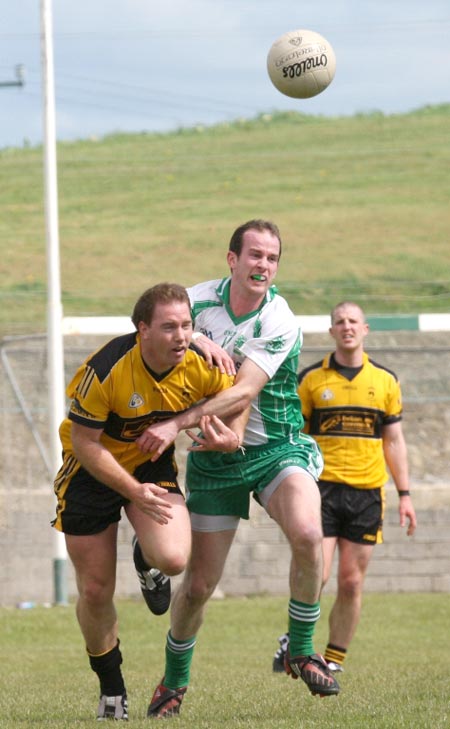 Action from the senior league game against Malin.