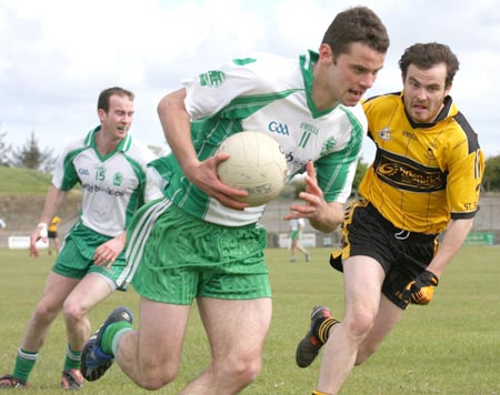 Action from the senior league game against Malin.