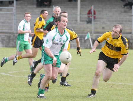 Action from the senior league game against Malin.