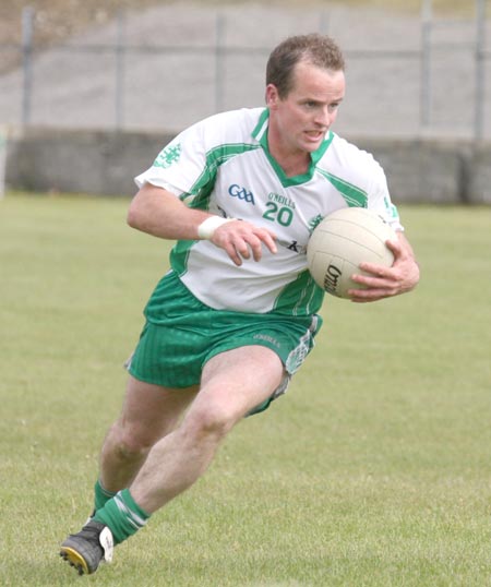 Action from the senior league game against Malin.