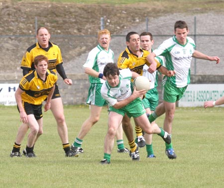 Action from the senior league game against Malin.