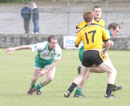 Action from the senior league game against Malin.