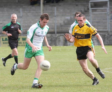 Action from the senior league game against Malin.