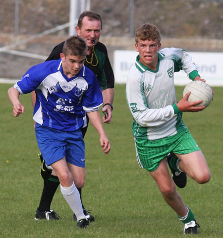Action from the under 14 league game against Four Masters.