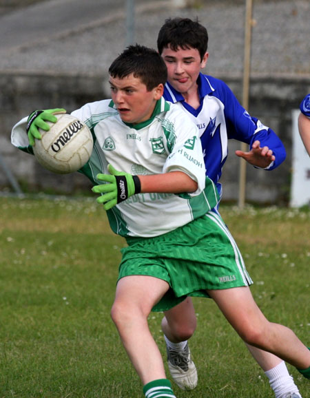 Action from the under 14 league game against Four Masters.