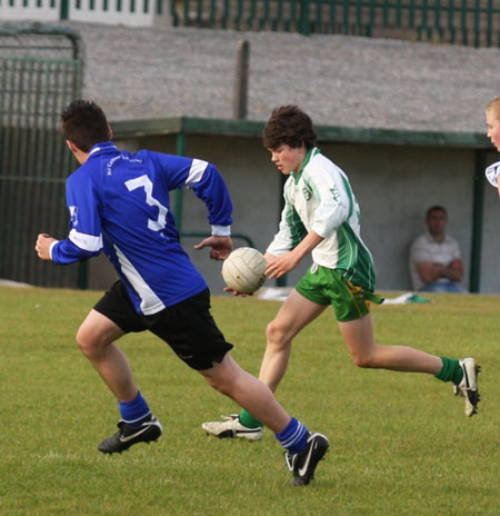 Action from the under 14 league game against Four Masters.