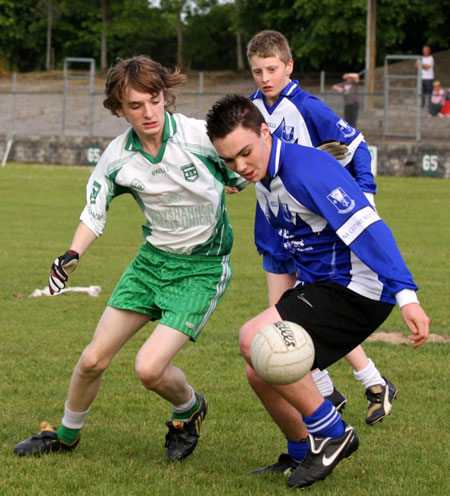 Action from the under 14 league game against Four Masters.