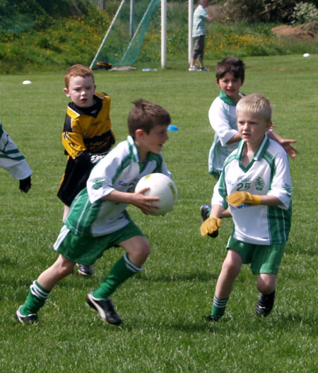 Action from the under 8 blitz in Letterkenny.