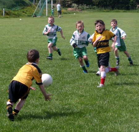 Action from the under 8 blitz in Letterkenny.