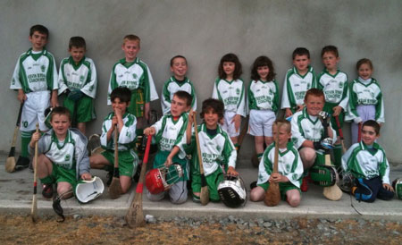 The Aodh Ruadh under 8 hurlers in Letterkenny.