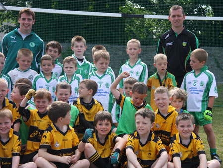 Action from the under 8 blitz against Saint Eunan.