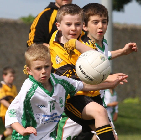 Action from the under 8 blitz against Saint Eunan.