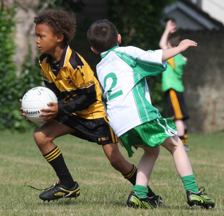 Action from the under 8 blitz against Saint Eunan.