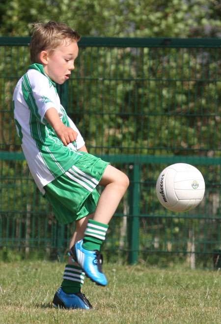 Action from the under 8 blitz against Saint Eunan.