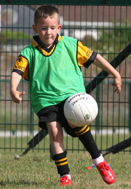 Action from the under 8 blitz against Saint Eunan.