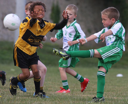 Action from the under 8 blitz against Saint Eunan.