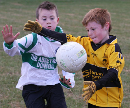 Action from the under 8 blitz against Saint Eunan.