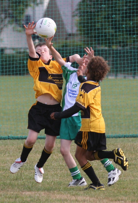 Action from the under 8 blitz against Saint Eunan.