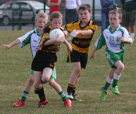 Action from the under 8 blitz against Saint Eunan.