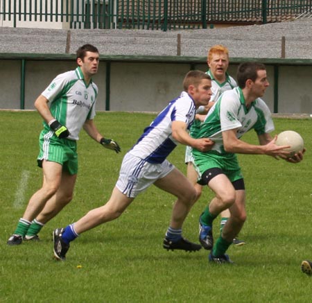 Action from the senior division two match against Fanad Gaels.