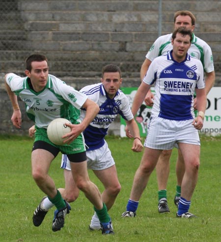 Action from the senior division two match against Fanad Gaels.