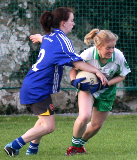 Action from the senior game between Aodh Ruadh and Naomh Conaill.