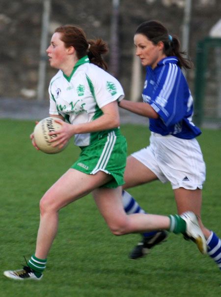 Action from the senior game between Aodh Ruadh and Naomh Conaill.