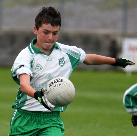 Action from the minor championship quarter-final between Aodh Ruadh and Four Masters.