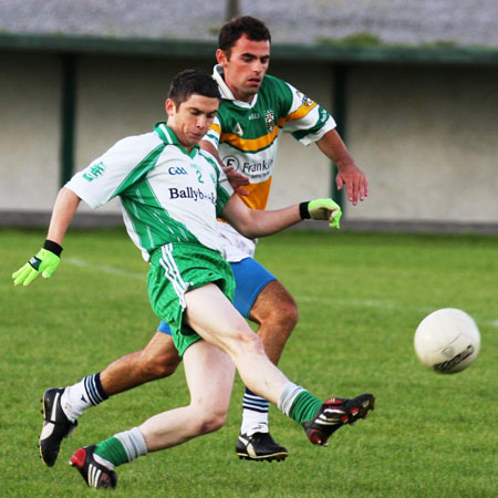 Action from the senior reserve division two match against Kilcar.