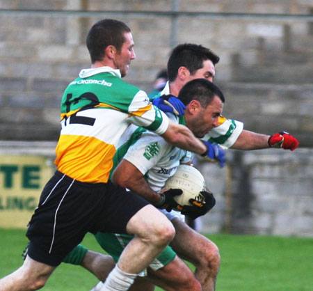 Action from the senior reserve division two match against Kilcar.