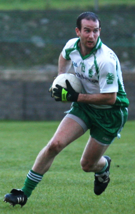 Action from the senior reserve division two match against Kilcar.