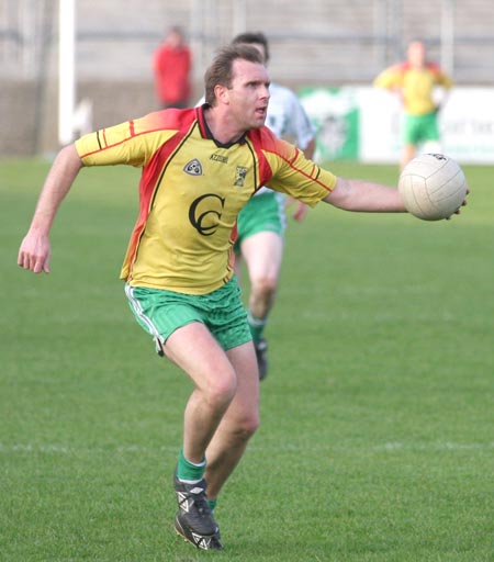 Action from the senior  division two match against MacCumhaill's.