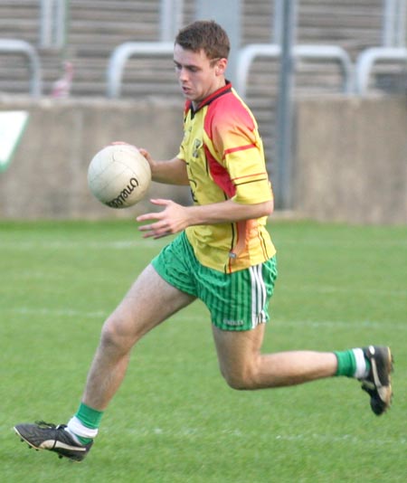 Action from the senior  division two match against MacCumhaill's.