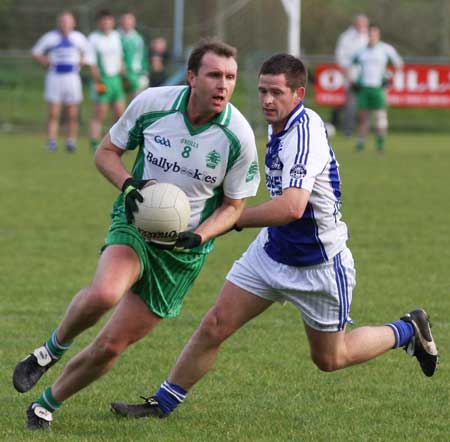 Action from the senior  division two match against MacCumhaill's.