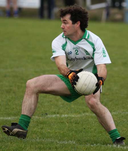 Action from the senior  division two match against MacCumhaill's.