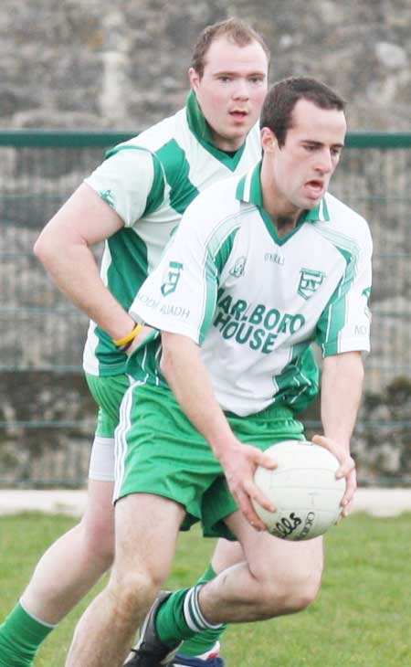 Action from the reserve senior division three match against Naomh Bríd.