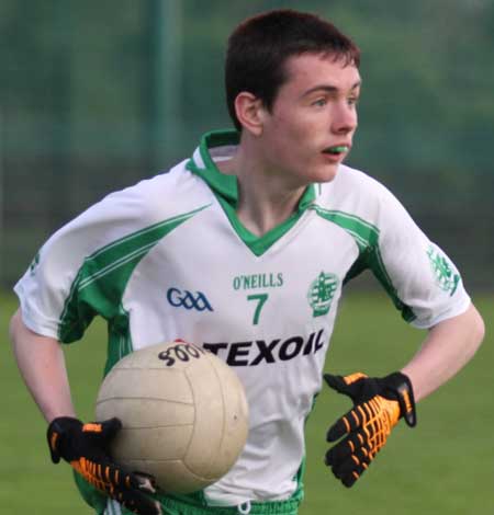 Action from the under 18 league clash between Aodh Ruadh and Four Masters.