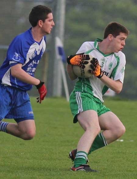 Action from the under 18 league clash between Aodh Ruadh and Four Masters.