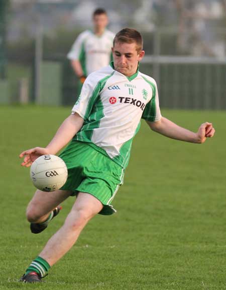 Action from the under 18 league clash between Aodh Ruadh and Four Masters.