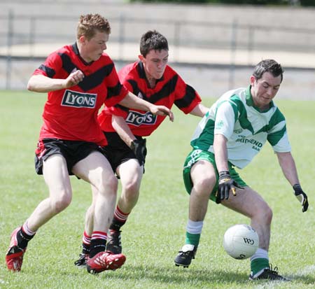 Action from the senior reserve division three match against Urris.