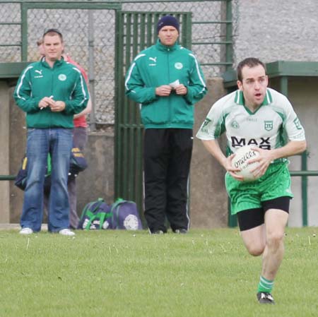 Action from the senior reserve division three match against Urris.